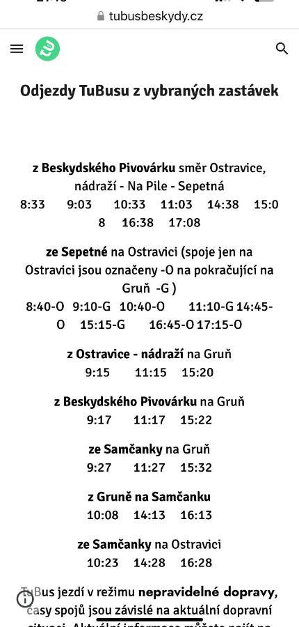 Chatka Pod Lysou Ostravice Extérieur photo